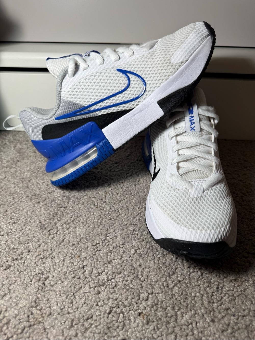 Nike Air Max Lightweight White/Blue Running Shoes